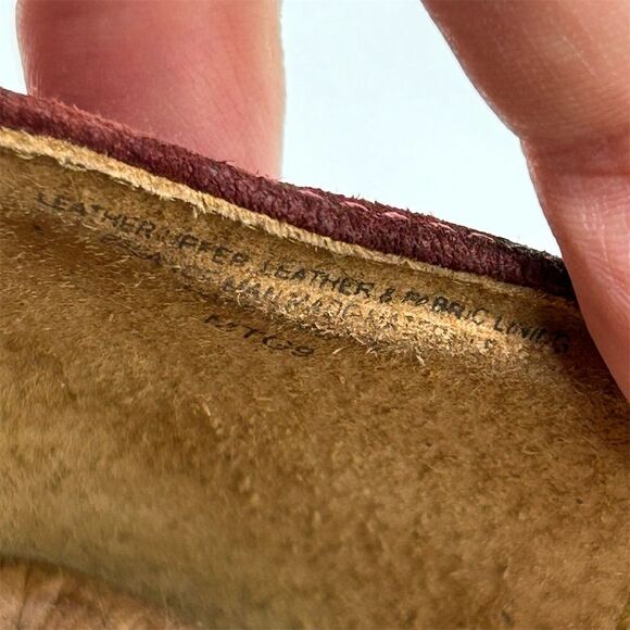 Born Women's Suede Loafers Size 8 Brick Red Slip-On Casual Shoes Comfort - Picture 15 of 15